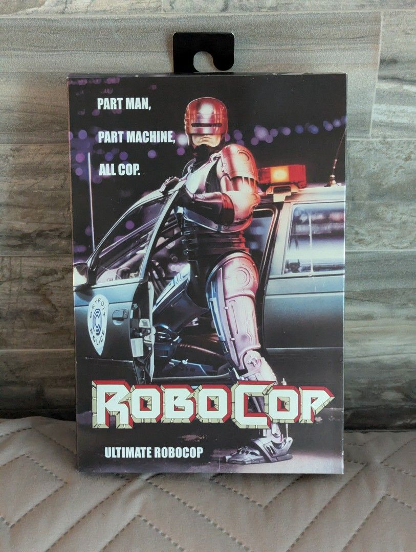 NECA Ultimate RoboCop (Category: Figurines & Statues) located in Manila. Submitted by dorkystuff (Listing ID 1408024603, Image 1). Description: BRAND NEW AND SEALED NECA ULTIMATE ROBOCOP 7 inch scale premium action figure.
