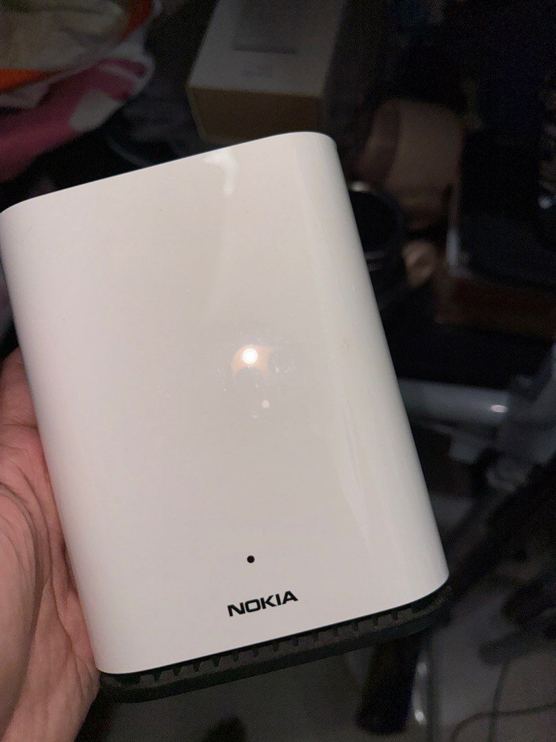 Nokia Router (Category: Networking) located in Singapore. Submitted by minimalistss1 (Listing ID 1407977430, Image 1). Description: - White Nokia router - Ideal for home or office - Enquiries welcome - 2 pieces -30$.