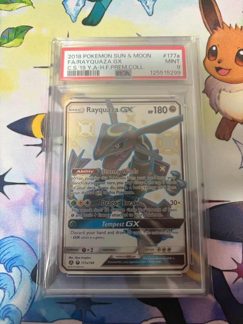 Ray Gx Pokemon PSA 9 Hidden Fates Rayquaza Gx Promo, Hobbies & Toys, Toys ...