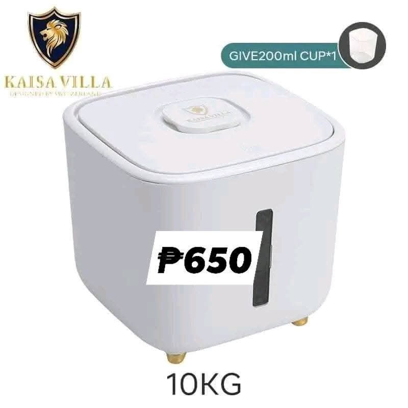 Rice dispenser 10kg (Category: Pitchers & Dispensers) located in Manila. Submitted by bongsy999mall (Listing ID 1408017352, Image 1). Description: .