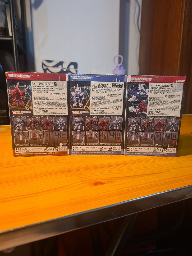 SD Gundam Cross Silhouette Model Kits (Category: Gundam & Model Kits) located in Pasay City. Submitted by shikanovi_28 (Listing ID 1408102571, Image 3). Description: 💯 Authentic! Mint in Sealed Box! (MISB) Bandai Mobility Joint Gundam Vol.7 - (1,200 for all three or 500 for separately) - Gelgoog Menace 03 (figure) - Gyan Storm figure 04 (figure) - Ex parts (addition parts/weapons) RFS: Decluttering mop: gcash/maya only, except for meet-ups. ✅️ J