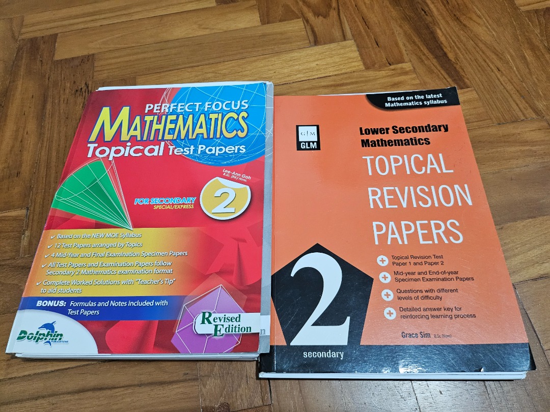 Sec 2 Math Exam Questions Practice Paper GLM, Hobbies & Toys, Books ...