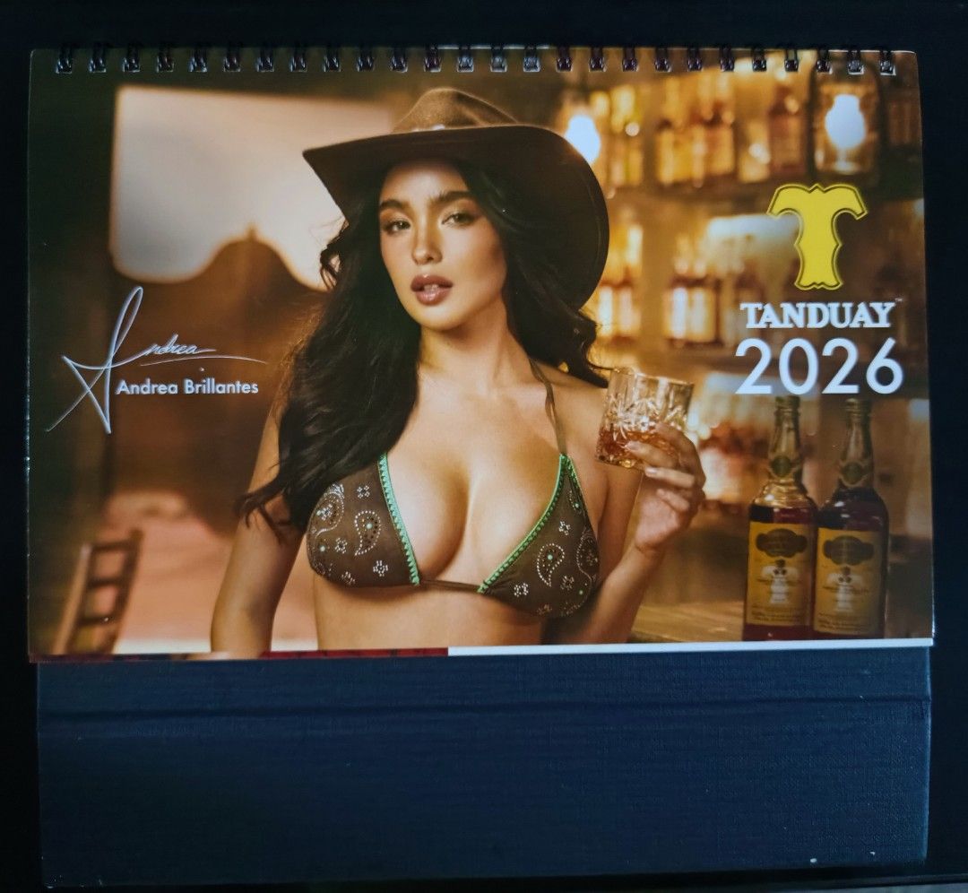 Tanduay 2026 Calendar (Category: Other Merchandise) located in Taguig. Submitted by onwaku (Listing ID 1408102038, Image 1). Description: Andrea Brillantes desktop calendar.