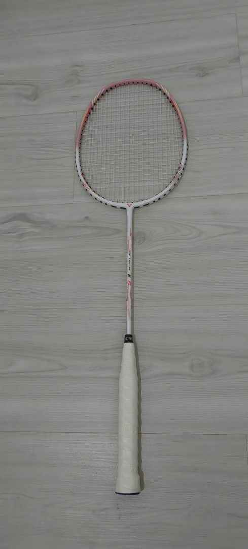 Victor Thruster K SPEED Badminton Racket (White and Pink), Sports ...