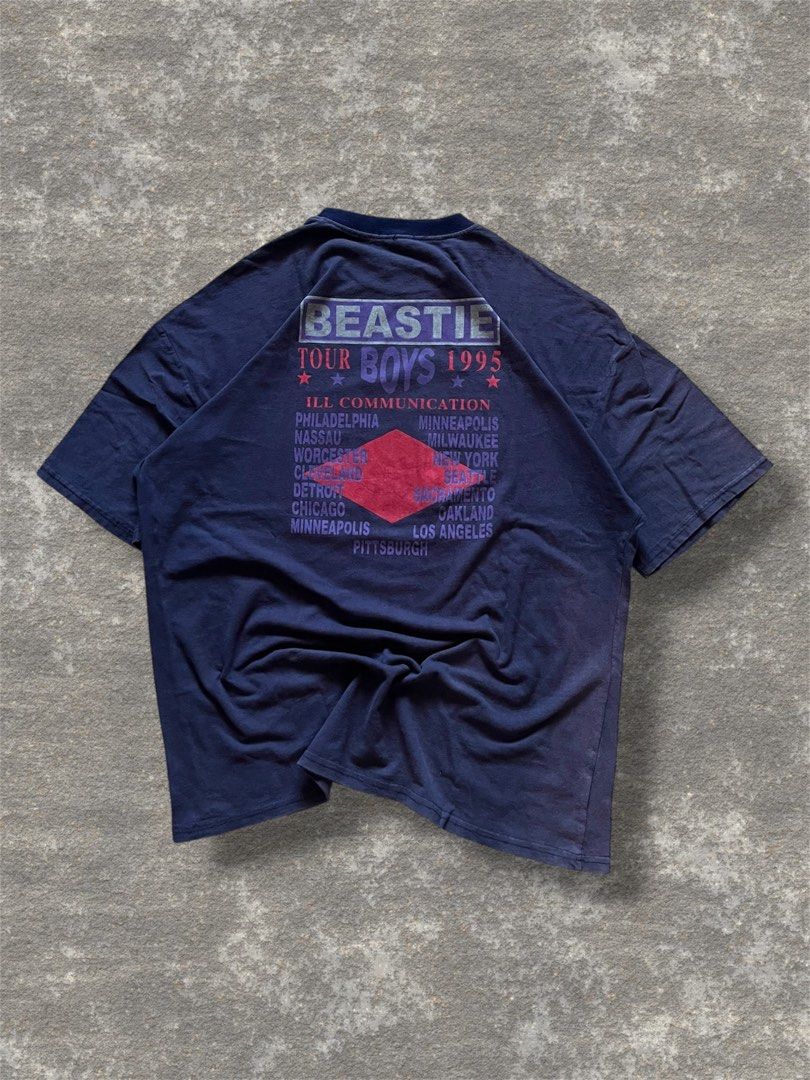 1995 Beastie Boys Tour Tee (Category: Tshirts & Polo Shirts ) located in Cebu City. Submitted by dip.thrift (Listing ID 1408263036, Image 2). Description: 1995 Beastie Boys Tour ▫️No Tags ▫️XL (24x29) ▫️Discoloration ▫️Color Rate: 8/10 ▫️Condition: 9/10.