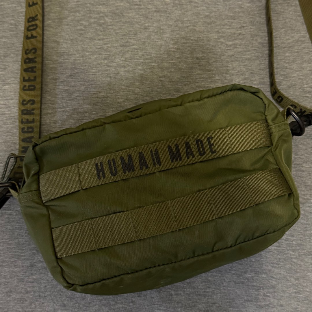 舊版 經典款 Human Made Military Pouch 斜背包 側背包 軍綠色 墨綠色, 他的時尚, 包包與錢包, 斜側背、手提包在旋轉拍賣