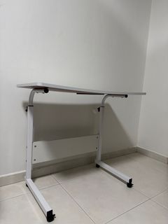 Adjustable Height Study Table with Wheels, Furniture & Home Living ...