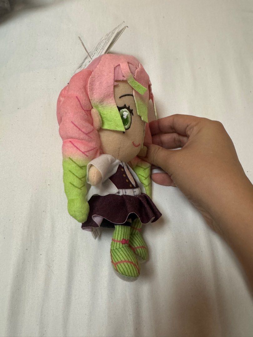 Demon Slayer Mitsuri Kanroji Plushie (Category: Plushies & Soft Toys) located in Pasig City. Submitted by misisfinds (Listing ID 1408278530, Image 2). Description: approximately 18cm height.