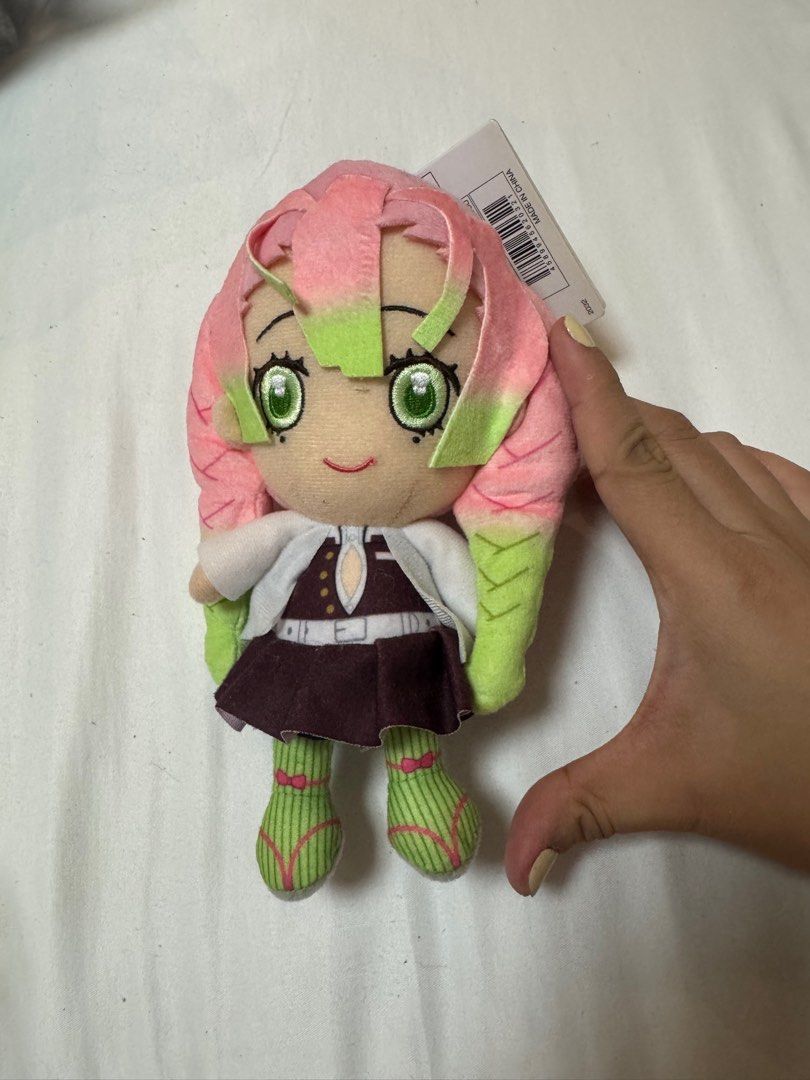 Demon Slayer Mitsuri Kanroji Plushie (Category: Plushies & Soft Toys) located in Pasig City. Submitted by misisfinds (Listing ID 1408278530, Image 3). Description: approximately 18cm height.