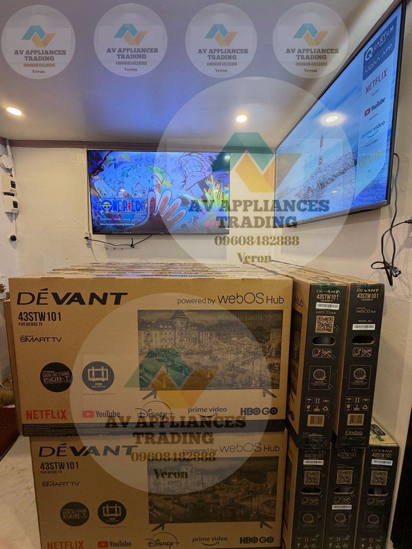 Devant 43STW101 Smart TV (Category: TV) located in Manila. Submitted by dharalguny (Listing ID 1408187786, Image 1). Description: Brand new SMART TV DEVANT HISENSE TCL SAMSUNG ACE CASH ON DELIVERY TESTING AND DEMO BEFORE PAYMENT SAME DAY DELIVERY BIR REGISTERED PICK UP AVAILABLE .