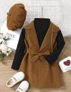 Dress Set with Beret (2-3Y) (Category: Babies & Kids Fashion) located in Quezon City. Submitted by stylebook_ph (Listing ID 1408249959, Image 1). Description: Inner shirt not included. Includes beret.