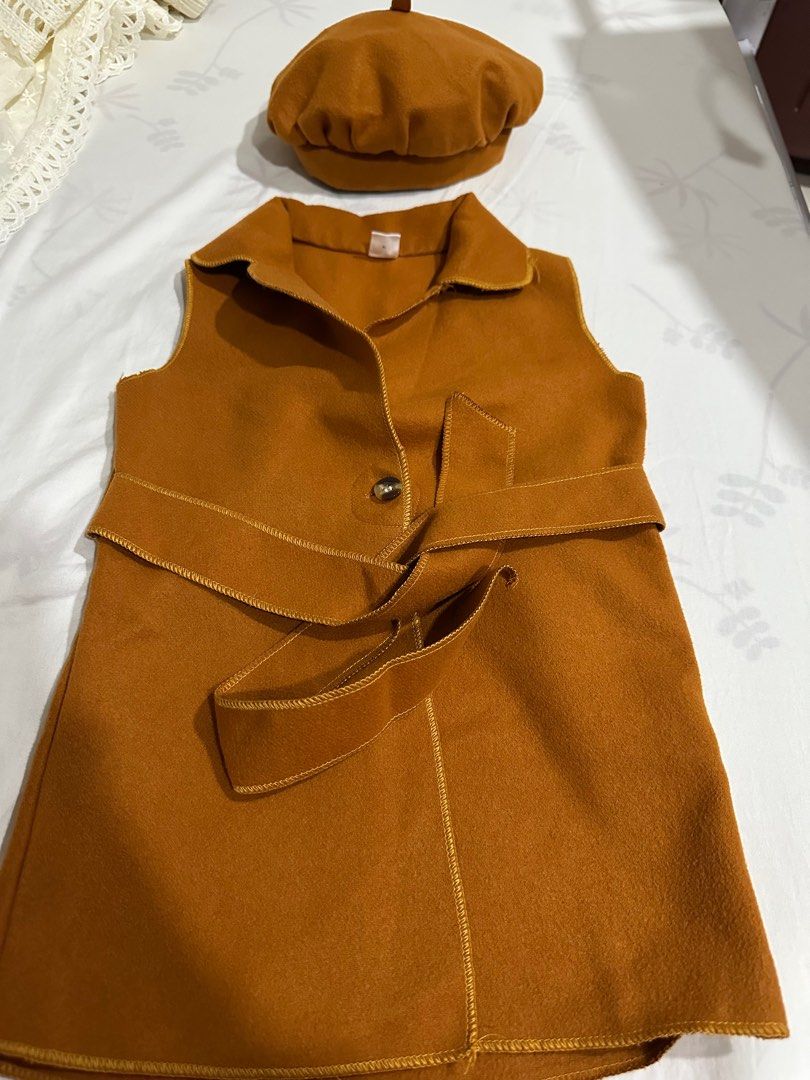 Dress Set with Beret (2-3Y) (Category: Babies & Kids Fashion) located in Quezon City. Submitted by stylebook_ph (Listing ID 1408249959, Image 2). Description: Inner shirt not included. Includes beret.