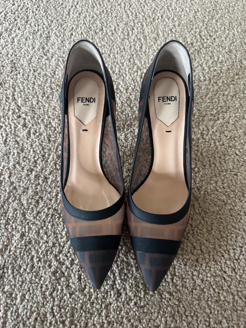 Fendi Mesh pumps size 36 (Category: Women's Shoes) located in Bankstown. Submitted by nouchy (Listing ID 1408296837, Image 1). Description: Excellent condition Fendi mesh pumps. Comes with complete package. Receipts, box, dust bags. Size 36 in black colour..