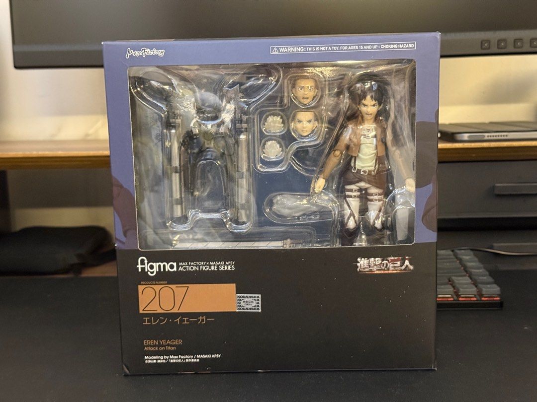 Figma Attack on Titan Eren Mikasa Levi (Category: Figurines & Statues) located in Manila. Submitted by drewster14 (Listing ID 1408132572, Image 3). Description: Attack on Titan Figma Figure Set Authentic Figma Max Factory Mikasa Ackerman (203) - back in box like new 6000 Eren Yeager (207) - back in box like new 6000 Levi (213) figures - mint in sealed box 8000 Get the whole set for only P18k. .