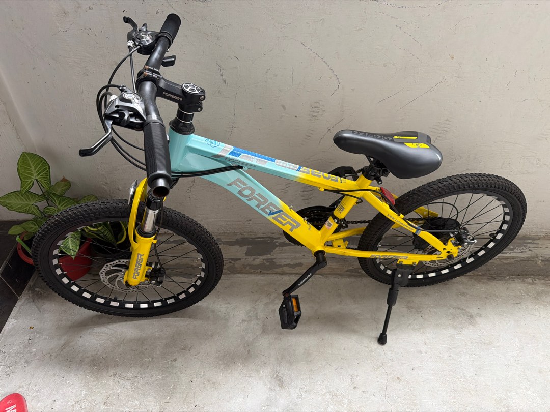 Forber Mountain Bike - Yellow and Blue, Sports Equipment, Bicycles ...