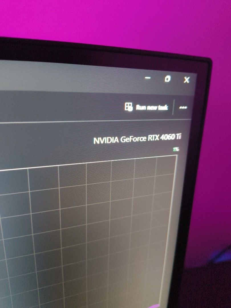 Gaming PC - RTX 4060 Ti, i5-12400F (Category: Desktops) located in Manila. Submitted by lodburger (Listing ID 1408224630, Image 2). Description: Gaming PC featuring an NVIDIA GeForce RTX 4060 Ti graphics card and a 12th Gen Intel Core i5-12400F processor. It has 32GB of RAM. The PC case has a black finish with RGB lighting. The system is shown running performance monitoring software..
