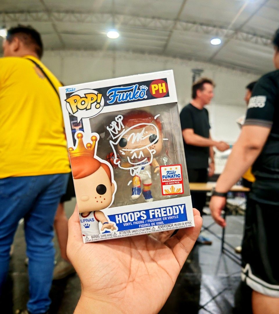 Hoops Freddy Funko (Category: Designer & Blind Box Toys) located in Manila. Submitted by daily.tipid (Listing ID 1408295549, Image 1). Description: Hoops Freddy Funko signed by Mike Becker 2999 Location :malolos or lbc Jnt, lbc or lalamove.