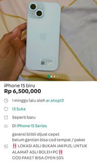 (Kategori: ) berada di . Dikirim oleh aneera112 (ID iklan 1408237310, Gambar 1). Deskripsi: .
