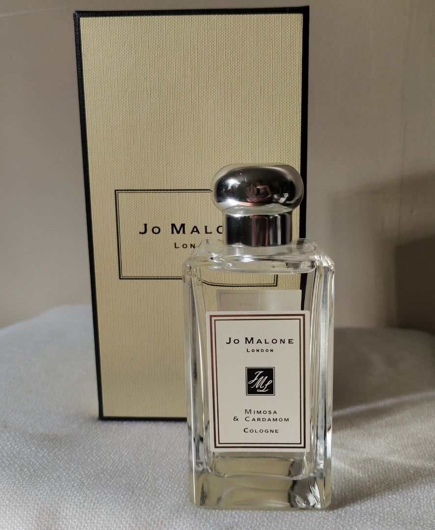 Jo Malone Mimosa & Cardamom Cologne 100ml (Category: Fragrance & Deodorants) located in Binan City. Submitted by apparelsbyeve (Listing ID 1408286555, Image 1). Description: - Authentic Jo Malone Mimosa & Cardamom Cologne - 100ml bottle - Includes box.