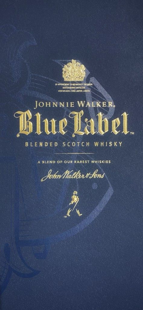 Johnnie Walker Blue Label Blended Scotch Whisky (Category: Beverages) located in Quezon City. Submitted by void_inventories (Listing ID 1408279437, Image 2). Description: - Johnnie Walker Blue Label Scotch Whisky - Includes original box - Brandnew Sealed 🌟 Mod: lalamove, pick up, or meet up 🌟 Mop: Gcash or cash 🛑 Banawe del monte Quezon City .