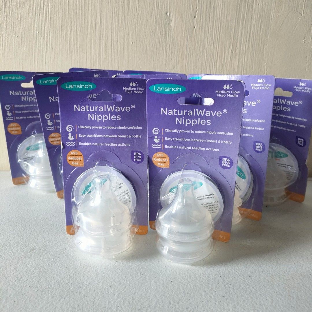 Lansinoh Medium Flow 2 Nipples (Category: Soothers & Pacifiers) located in Baguio. Submitted by kikay_moto (Listing ID 1408114597, Image 3). Description: Clinically proven to reduce nipple confusion for breastfed babies. Enables natural feeding actions for an easy transition between breast and bottle. Air Ventilation System (AVS) helps reduce gas, a potential cause of colic or spit up. Made from 100% soft, durable silicone and are BPA/BPS free. .