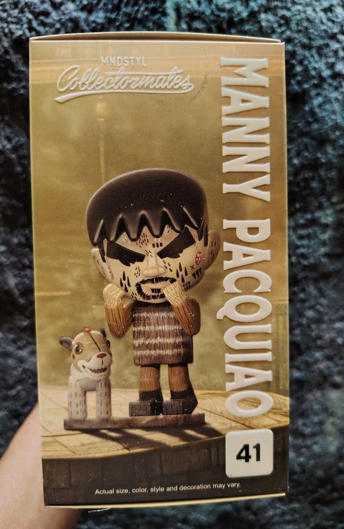 Manny Pacquiao Mindstyle collectormates (Category: Figurines & Statues) located in Quezon City. Submitted by anna.anna8 (Listing ID 1408141030, Image 2). Description: - MINDSTYL Collectormates figure featuring Manny Pacquiao - Series #41 - signed - new.