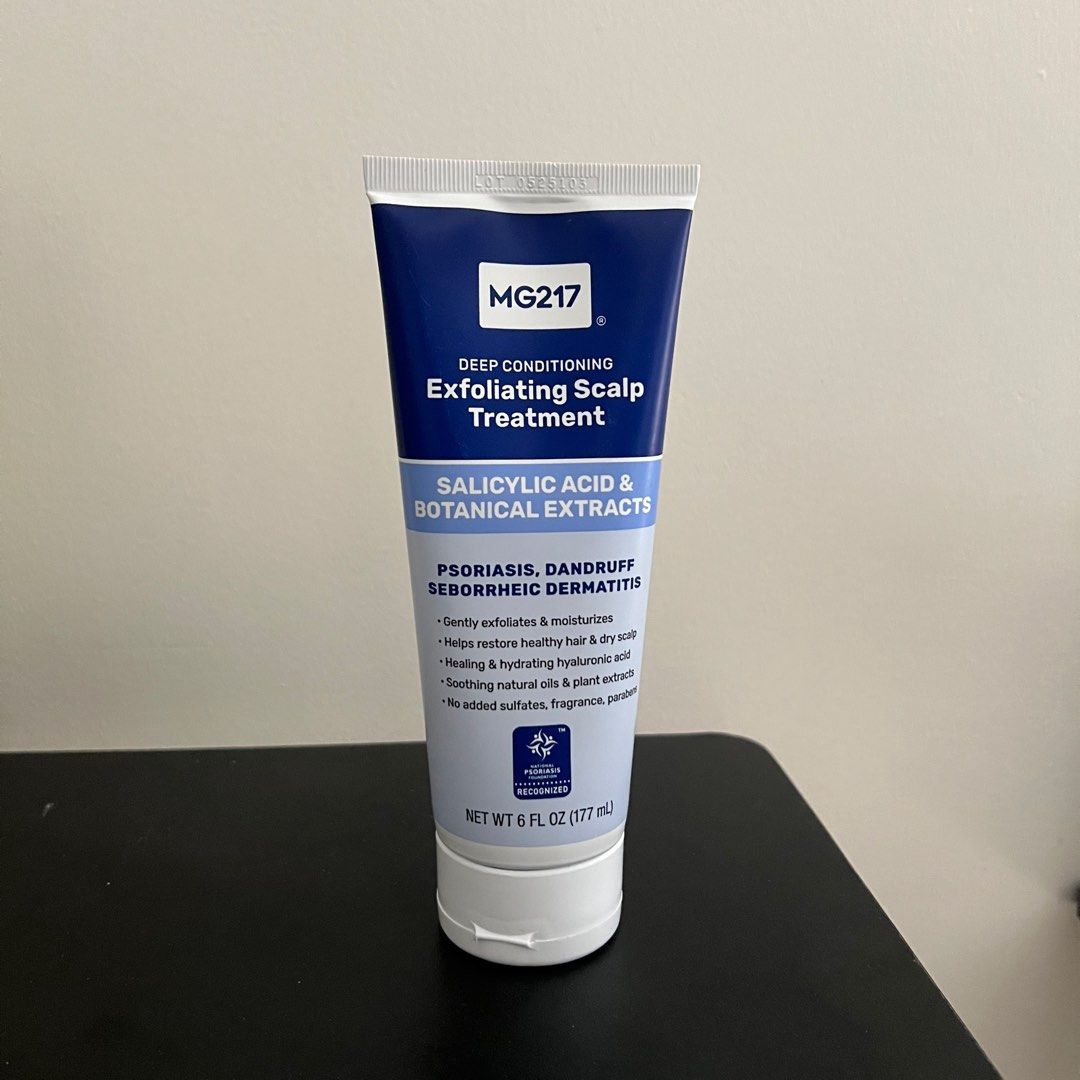 MG217 Exfoliating Scalp Treatment 177mL (Category: Hair) located in Pasig City. Submitted by jesspicks.manila (Listing ID 1408164641, Image 1). Description: 100% Original Salicilic Acid & Botanical Extracts For psoriasis, seborrheic dermatitis, dandruff .