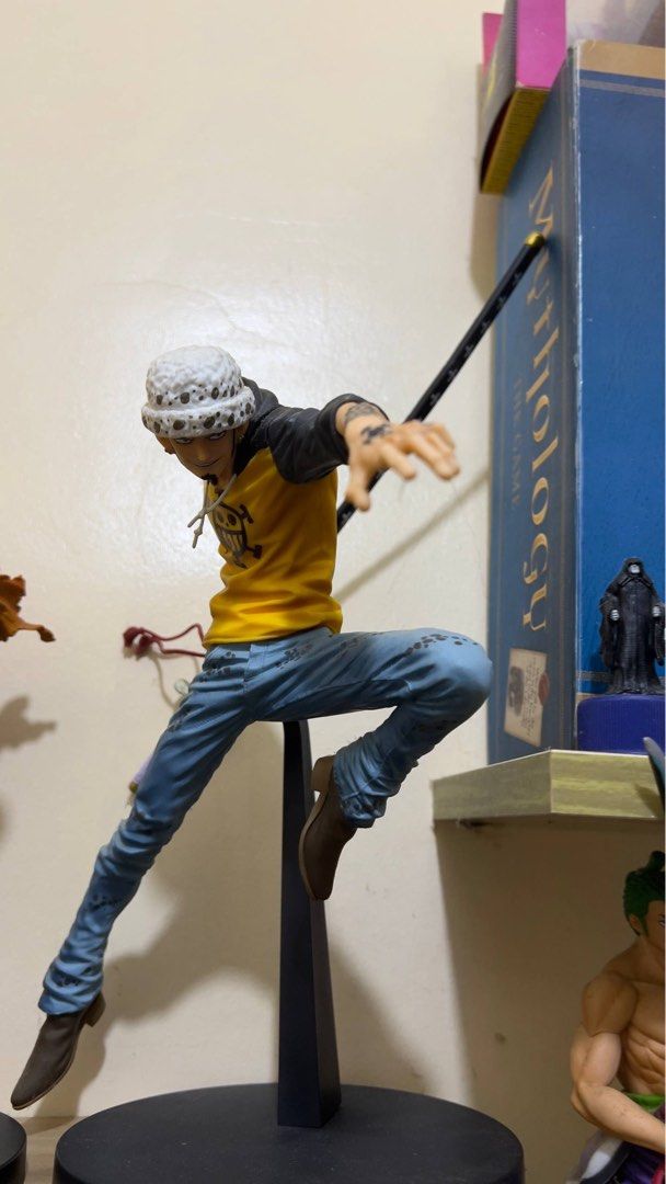 One Piece Zoro Figure (Category: Figurines & Statues) located in Marikina City. Submitted by gwyyneeeth (Listing ID 1408262693, Image 3). Description: IK Kid -Loose KOA Stampede Luffy -BIB Maximatic Law -BIB IK Zoro -BIB Personal collection ₱ 3,000 slightly nego.