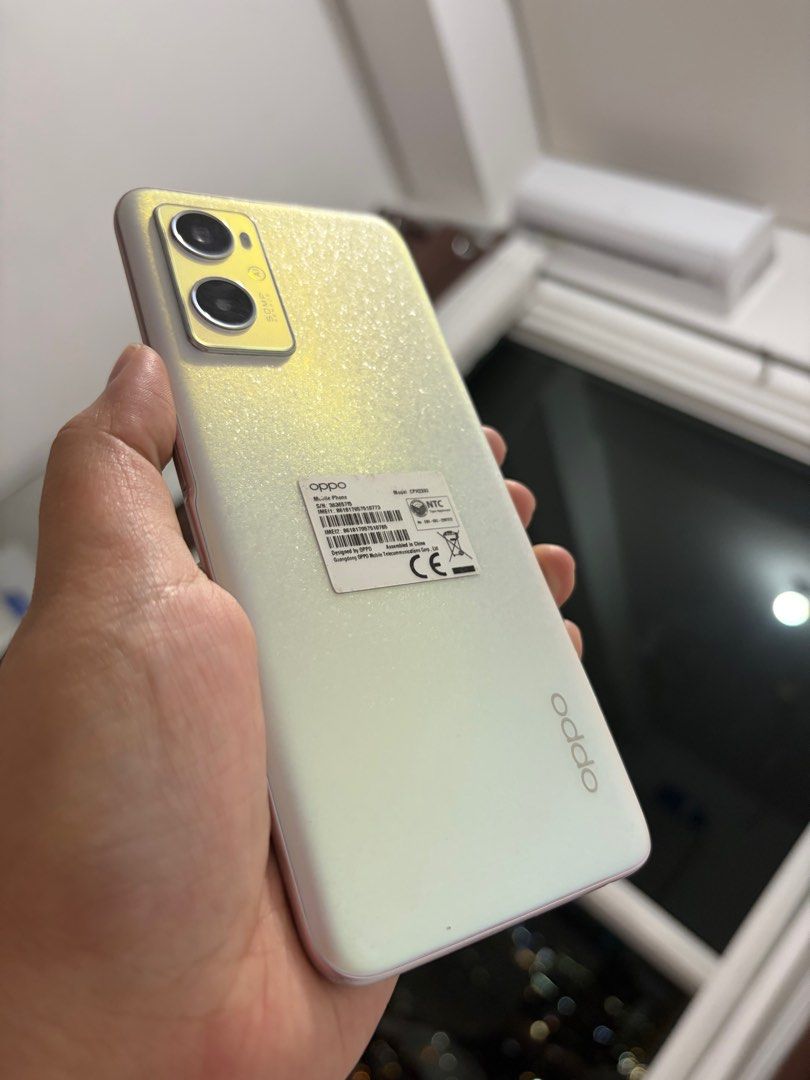 Oppo A96 256gb (Category: OPPO) located in Manila. Submitted by madinventories (Listing ID 1408222932, Image 3). Description: w/ original adaptor, U-green type c cable, & box In good condition (w/ dents, carry ng case) ₱7,990 Meet-up: Makati only Courier: LBC .