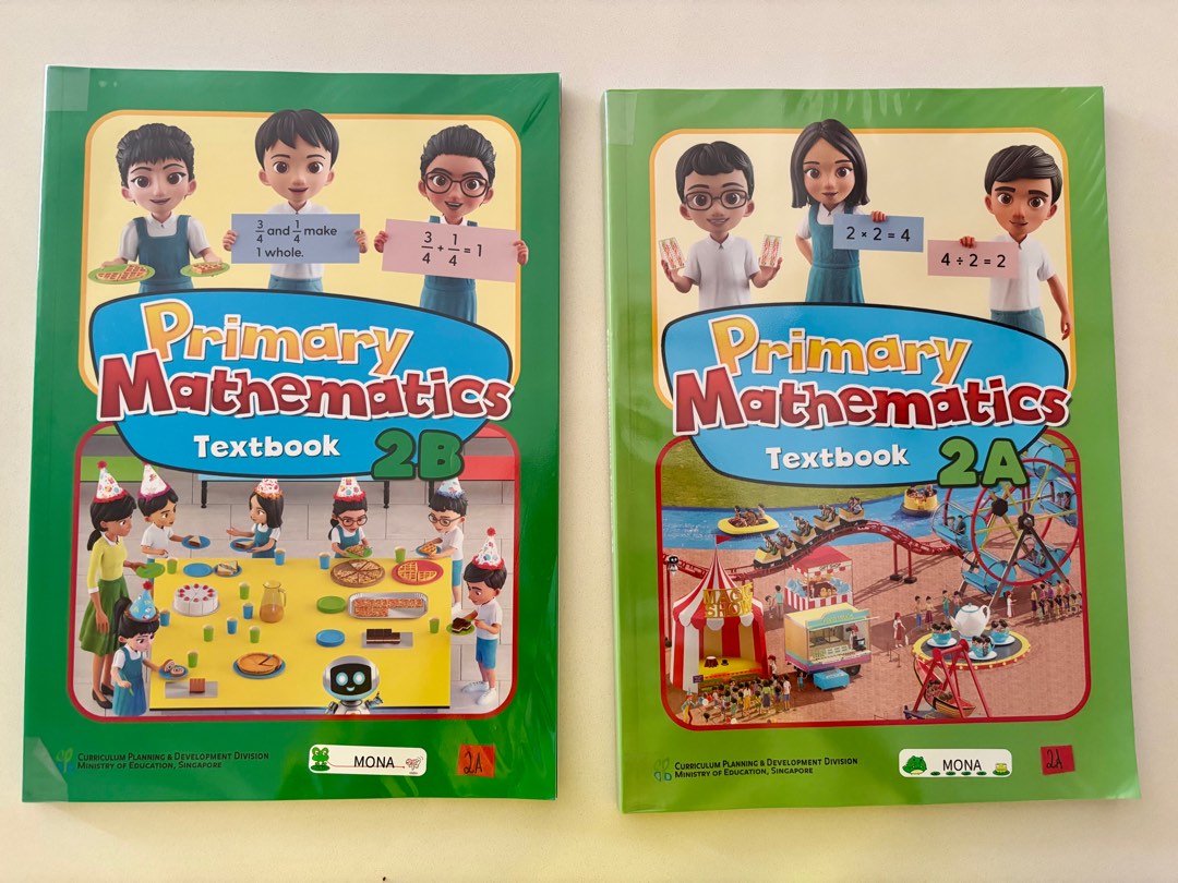 Primary Mathematics Textbook 2A & 2B, Hobbies & Toys, Books & Magazines ...