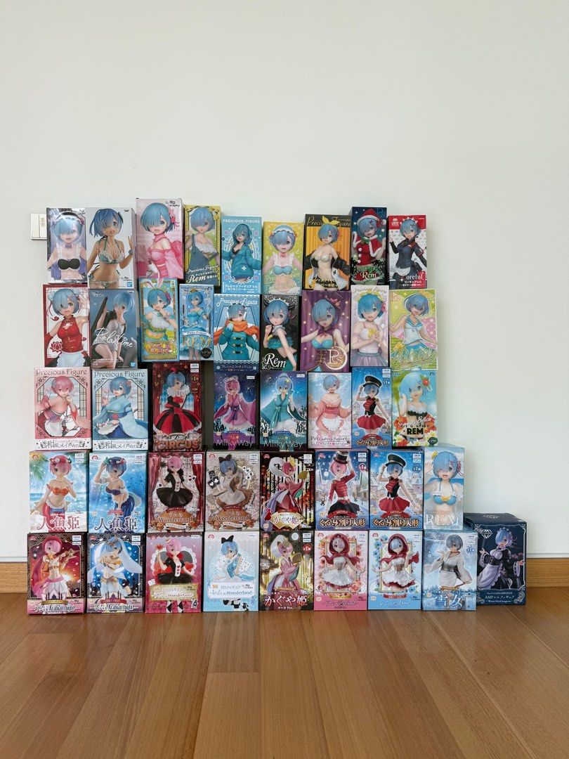 Rem Figure Box Re:Zero Rem Figure Collection, Hobbies & Toys, Toys & Games on Carousell