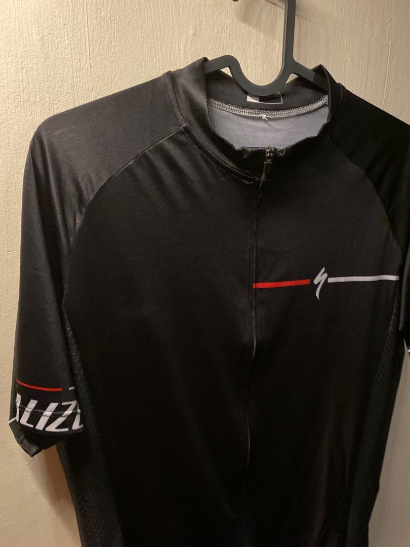 Specialized Cycling Jersey (Category: Activewear) located in Pasig City. Submitted by emaus_rdrgz (Listing ID 1408225648, Image 2). Description: Specialized Cycling Jersey Size: Large ₱400.00 Delivery/Shipping fee is shouldered by the buyer What you see is what you get .