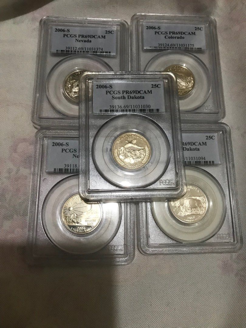 一套美國總統山紀念幣，一套五個售價1600, 興趣及遊戲, 收藏品及紀念品, 錢幣- Carousell