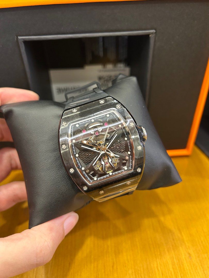 RM Inspired (Automatic) (Category: Men's Watches) located in Singapore. Submitted by edw911 (Listing ID 1408453150, Image 1). Description: Fully automatic Water proof Tourbillion With box Retail: $600.