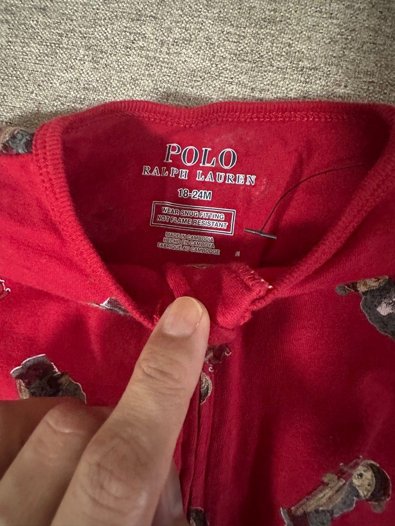 Baby Frogsuits (Category: Babies & Kids Fashion) located in Quezon City. Submitted by gracesc (Listing ID 1408342973, Image 3). Description: Ralph Lauren 18m Frogsuit - ₱500 Bnew. Authentic. Will give free Tili Dahli Frogsuits H&M 2-4m. Like New ₱200. Will give freebies.