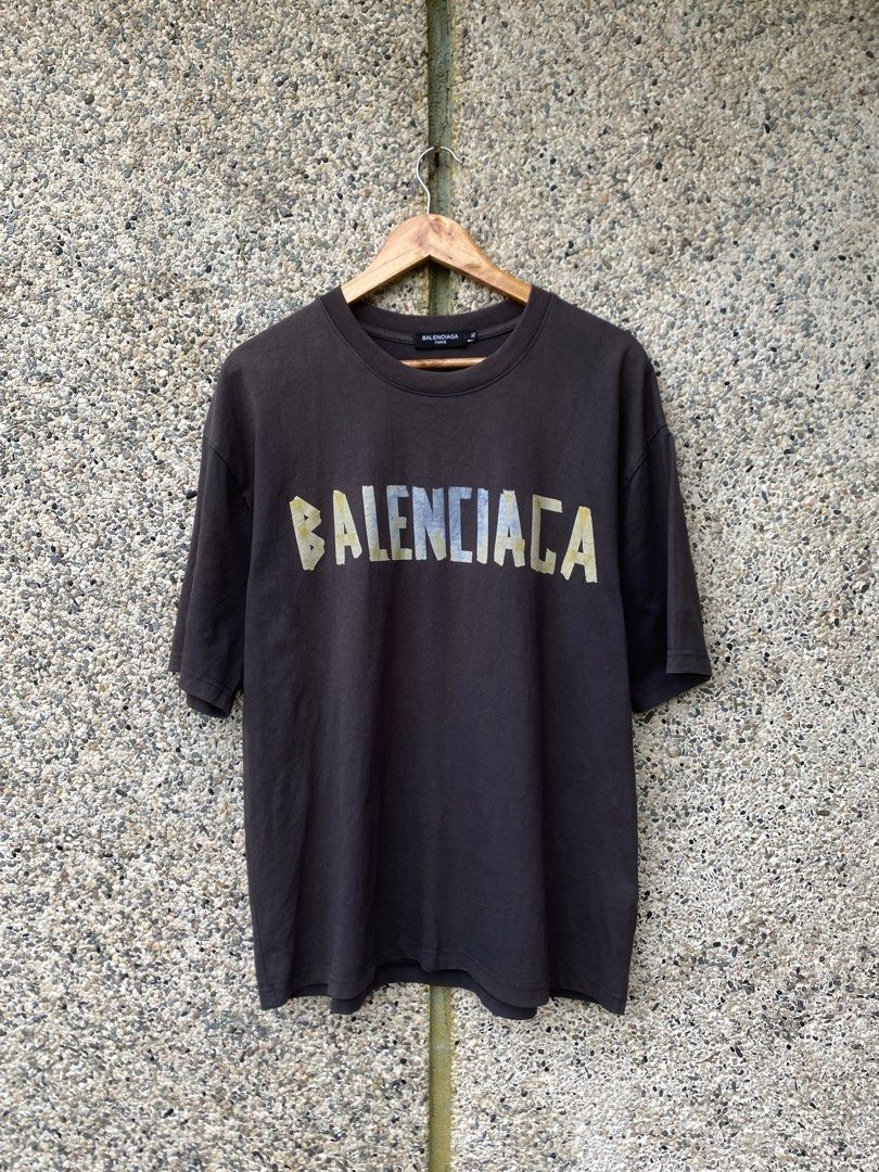 Balenciaga Tape Tee (Category: Tshirts & Polo Shirts ) located in Binmaley. Submitted by _callme (Listing ID 1408422506, Image 1). Description: 23x28 minimal hairlines no pinholes no stains.