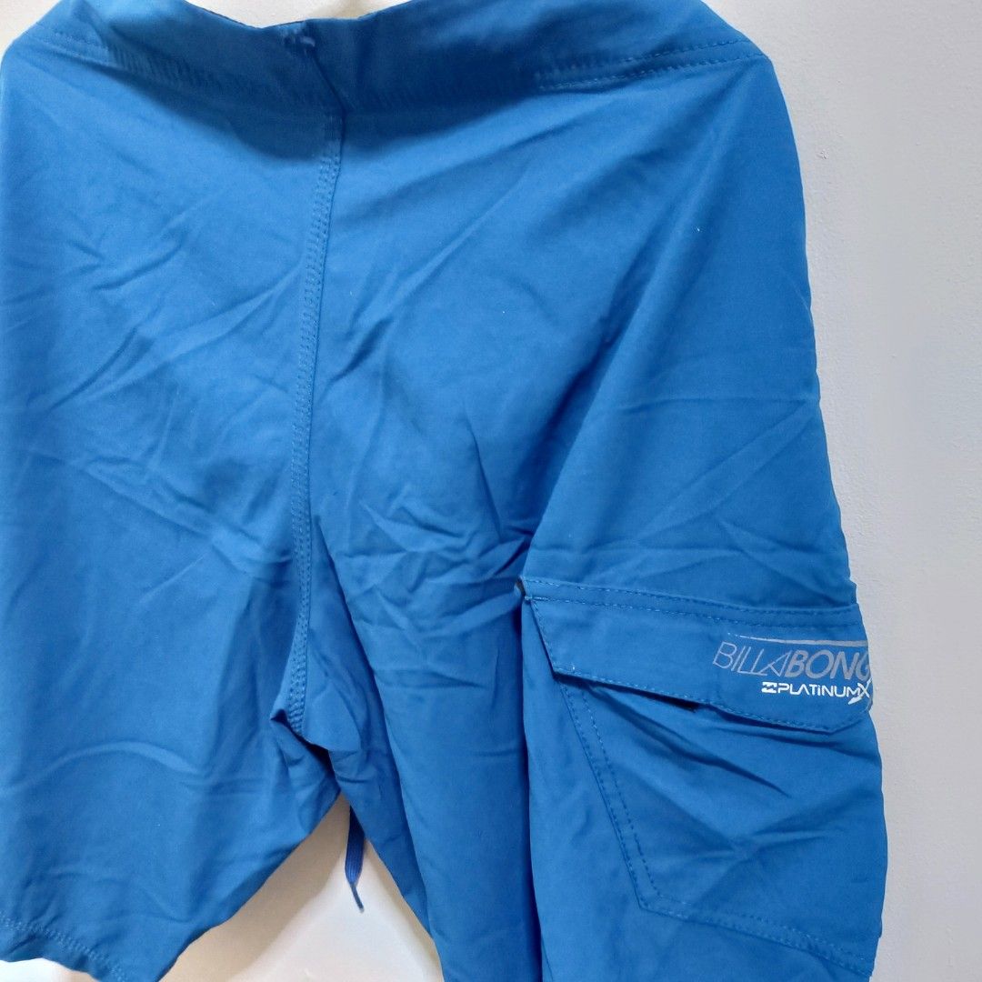 Billabong Platinum X Board Shorts (Category: Shorts) located in Muntinlupa City. Submitted by rigoutmafia (Listing ID 1408451516, Image 2). Description: - Billabong Platinum X board shorts - Drawstring closure - Side pocket - Made of lightweight, quick-drying material - Ideal for water activities - Versatile design.