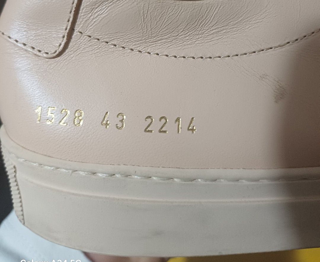 Common Projects Original Achilles leather sneakers (Category: Sneakers) located in Manila. Submitted by street_wear (Listing ID 1408458607, Image 3). Description: Common Projects Original Achilles leather sneakers Like New Size:43 Item only.