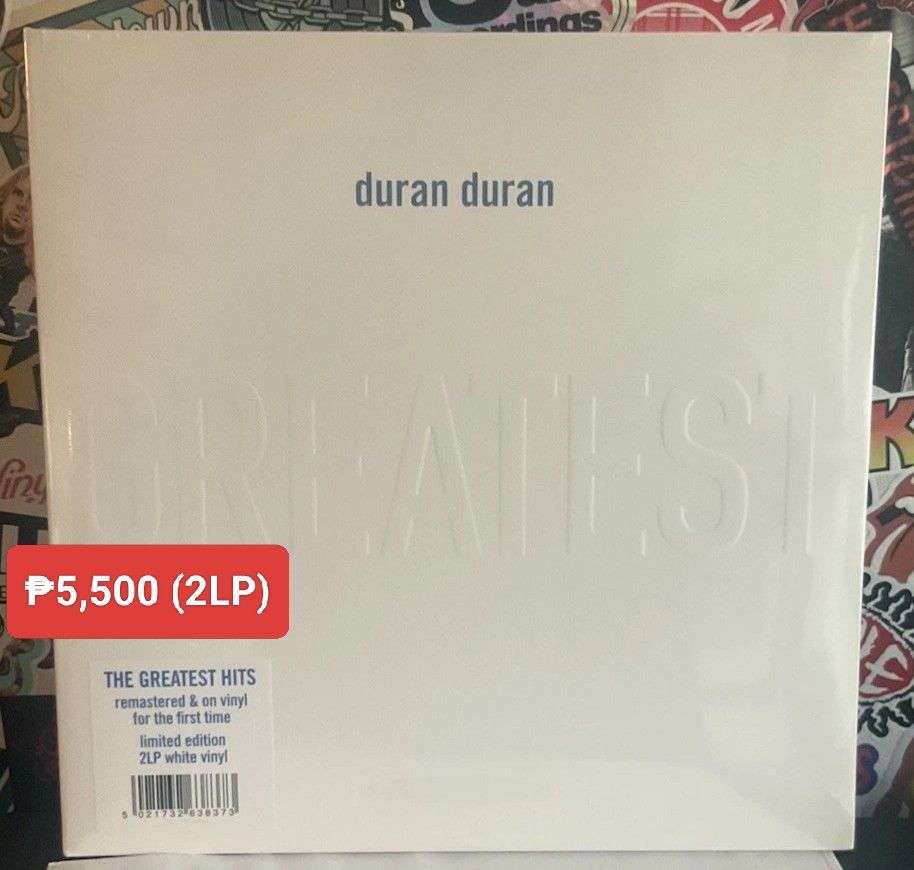 Duran Duran - Greatest Hits vinyl (Category: Vinyls) located in Manila. Submitted by jhenaloymerchandise (Listing ID 1408467777, Image 1). Description: Duran Duran - Greatest Hits vinyl = ₱5,500 Brand New sealed made in USA 2LP.