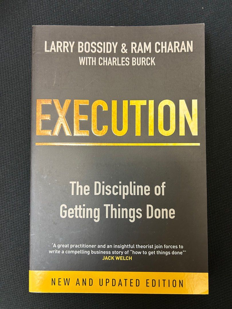Execution The Discipline of Getting Things Done, Hobbies & Toys,