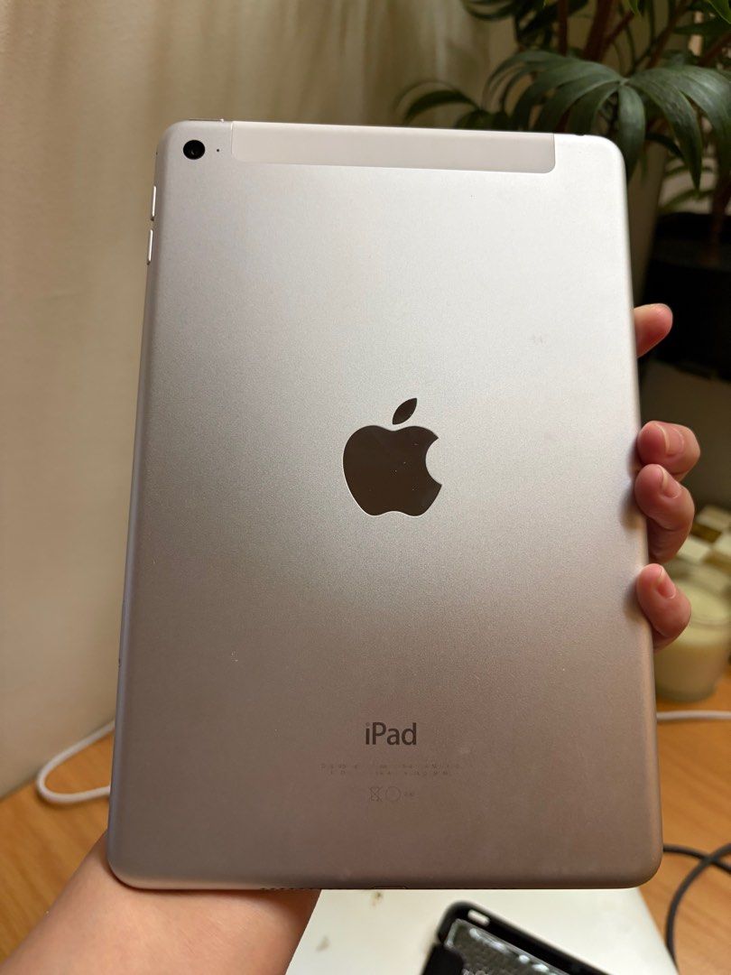 IPad Mini 4 excellent Wifi Cellular 16 GB (Category: iPad) located in Makati City. Submitted by cherylfuture (Listing ID 1408432006, Image 3). Description: IPad Mini 4 excellent Wifi Cellular 16 GB White. Lightly used. With free case. Note storage is only 16gb so it can barely install many apps. I used it for safari browsing and reading and emails only..