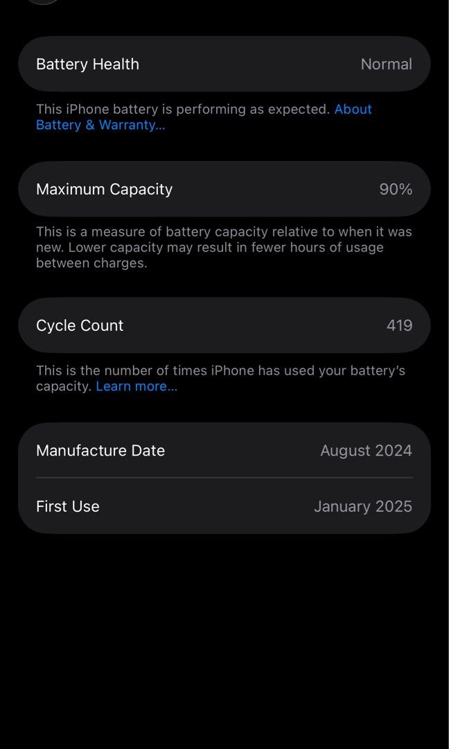 iPhone 16 Pro Natural Titanium 256gb (Category: iPhone 16 Series) located in Quezon City. Submitted by siowelayeney (Listing ID 1408328971, Image 2). Description: Complete inclusions With warranty until January 7, 2026 Battery health: 88% Cycle count: 661 Lady owned. No scratches/dents No history of repairs With box. Compelete inclusions RFS: Upgrade Dm for inquiries!.