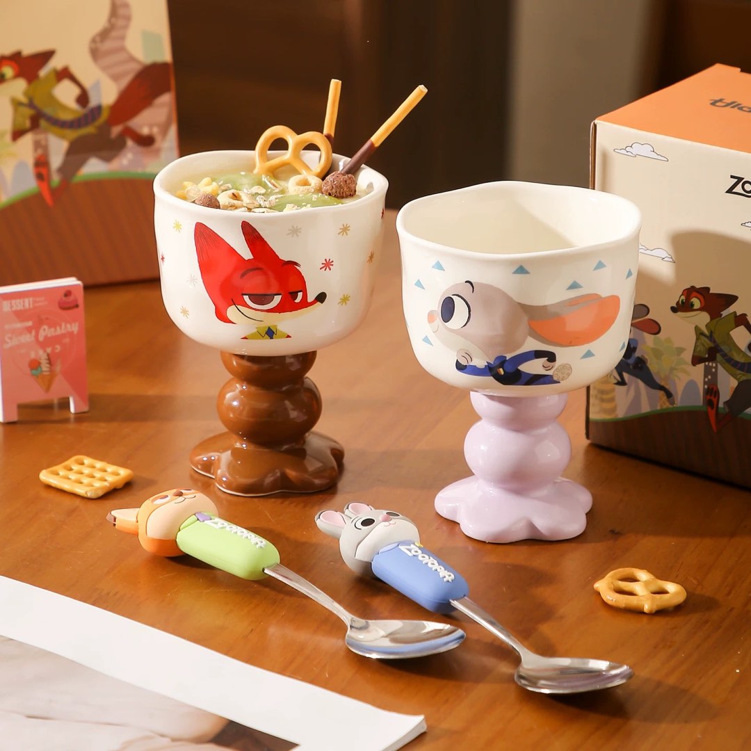 judy nick 陶瓷杯 水杯 水壺 水樽 實用 多用途 擺設 擺件 裝飾 zootopia 優獸大都會 狐狸 兔兔 兔仔 公仔 送禮 生日 ...