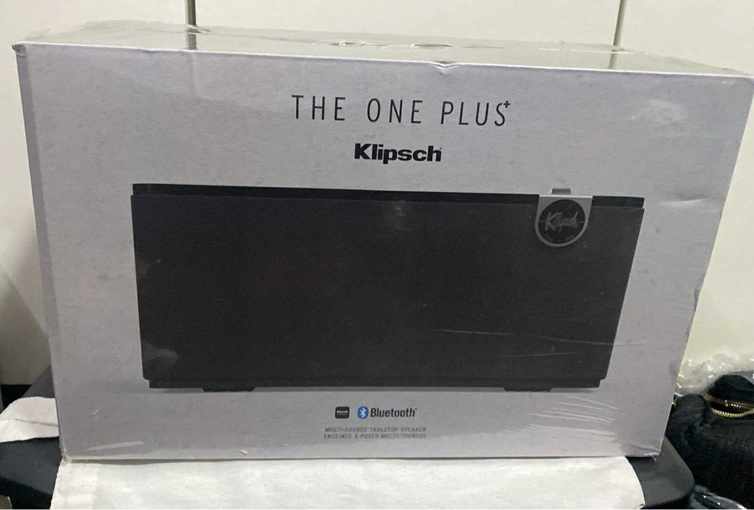 Klipsch The One Plus Multi-Source Tabletop Speaker (Category: Soundbars, Speakers & Amplifiers) located in Manila. Submitted by 2025.gadgetspot (Listing ID 1401741118, Image 1). Description: The Klipsch The One Plus is a premium, tabletop Bluetooth speaker known for its 2.1 stereo sound, delivering rich and detailed audio with strong bass. selling for 9k - sealed brandnew & authentic from US. - black & brown colors available - no issues at all & 