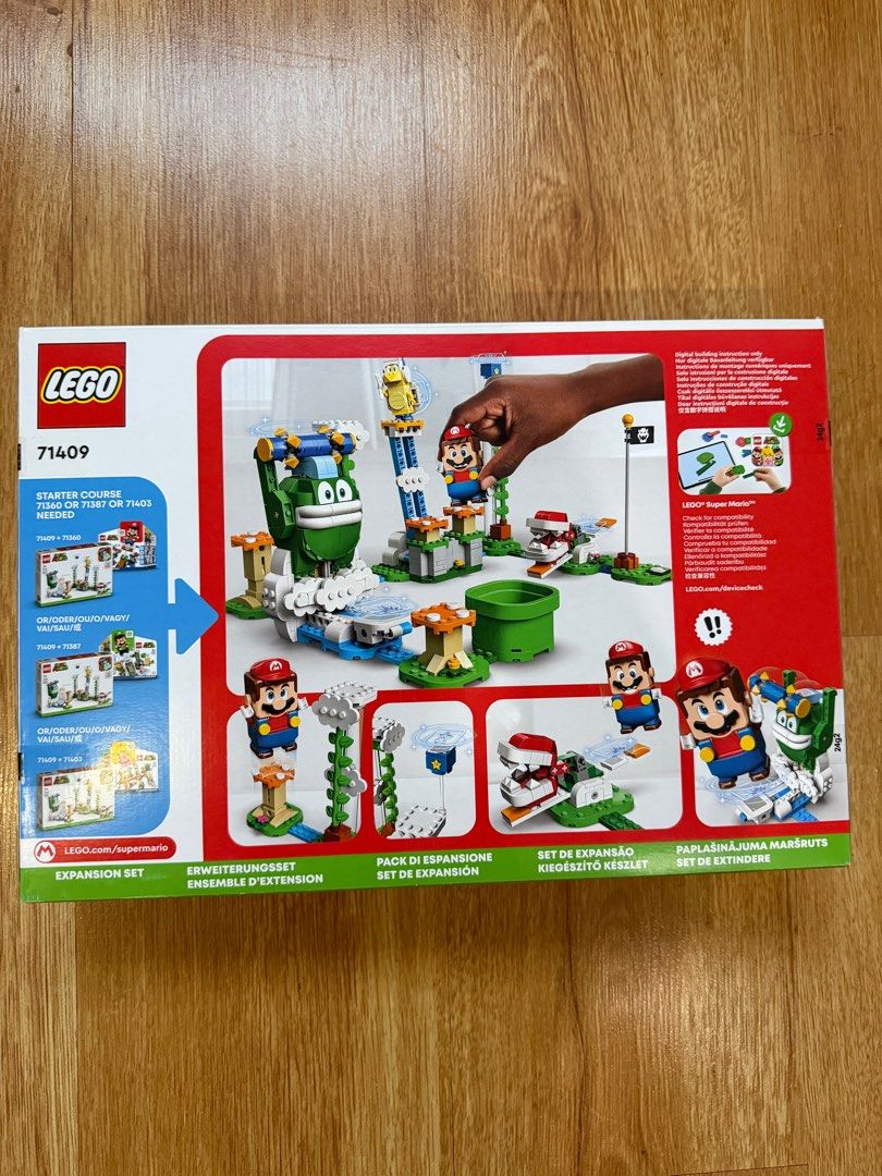 Lego 71409 Super Mario Big Spike's Cloudtop Challenge (Category: Lego & Building Sets) located in Quezon City. Submitted by rubicscube (Listing ID 1408408156, Image 2). Description: BNIB. Sealed. Box condition as in photos. MOP: GCash, BPI Buyer to arrange and shoulder pick up from Commonwealth QC - Big Spike's Cloudtop Challenge Expansion Set for LEGO Super Mario. - Features a cloud-themed environment. - Includes interactive elements and charact