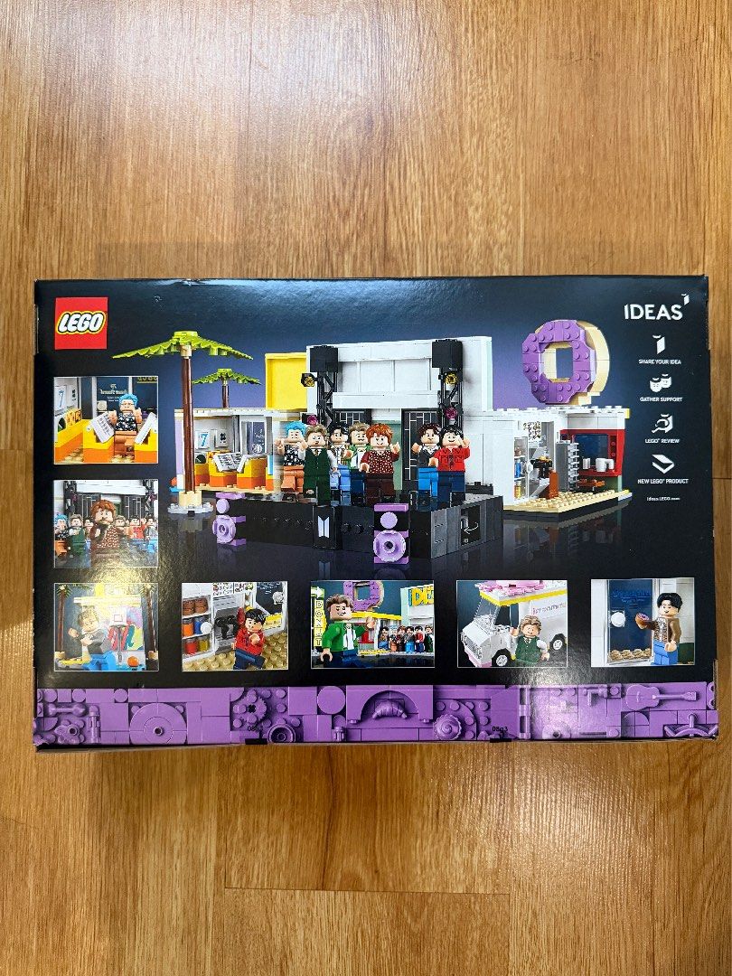 LEGO Ideas 21339 BTS Dynamite Set (Category: Lego & Building Sets) located in Quezon City. Submitted by rubicscube (Listing ID 1408400345, Image 2). Description: BNIB. Sealed. Box condition as in photos. MOP: GCash, BPI Buyer to arrange and shoulder pick up from Commonwealth QC - LEGO Ideas 21339 BTS Dynamite set - 749 pieces - Features the Dynamite theme - Suitable for ages 18+ - Box has minor damage on the corner.
