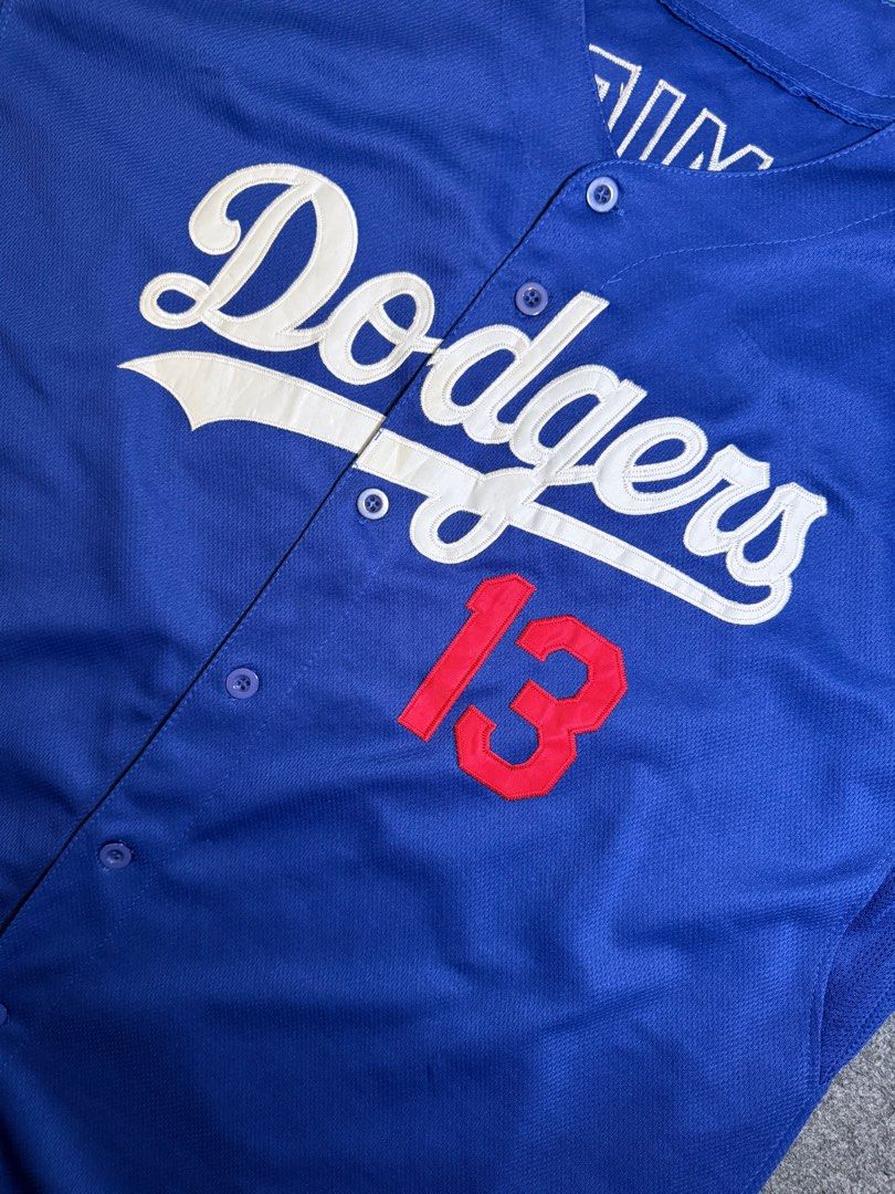 MLB Los Angeles Dodgers Baseball Jersey (Hanley Ramirez #13) (Category: Activewear) located in Cavite. Submitted by hiddengrailz (Listing ID 1408482174, Image 2). Description: MLB Los Angeles Dodgers Baseball Jersey (Hanley Ramirez #13) 32.5x 25.5 SIZE 2XL Condition: 9.5/10 *cut-tag only issue 📍 Imus, Cavite.