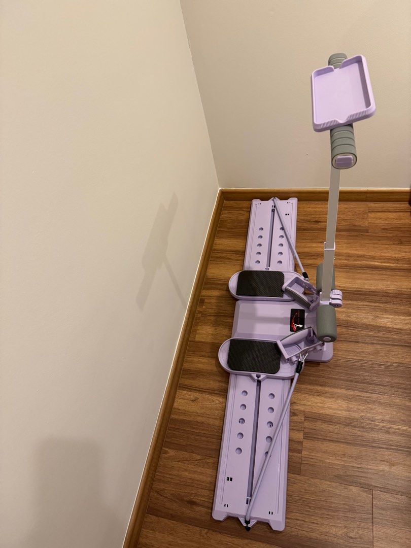 Multi-function Leg Ski Machine - Purple (Category: Cardio & Fitness Machines) located in Singapore. Submitted by rei001 (Listing ID 1408432292, Image 2). Description: Almost like brand new, bought it at $35. I have added the soft pad to stand on, so that it is safer and better for you to work out on it. .