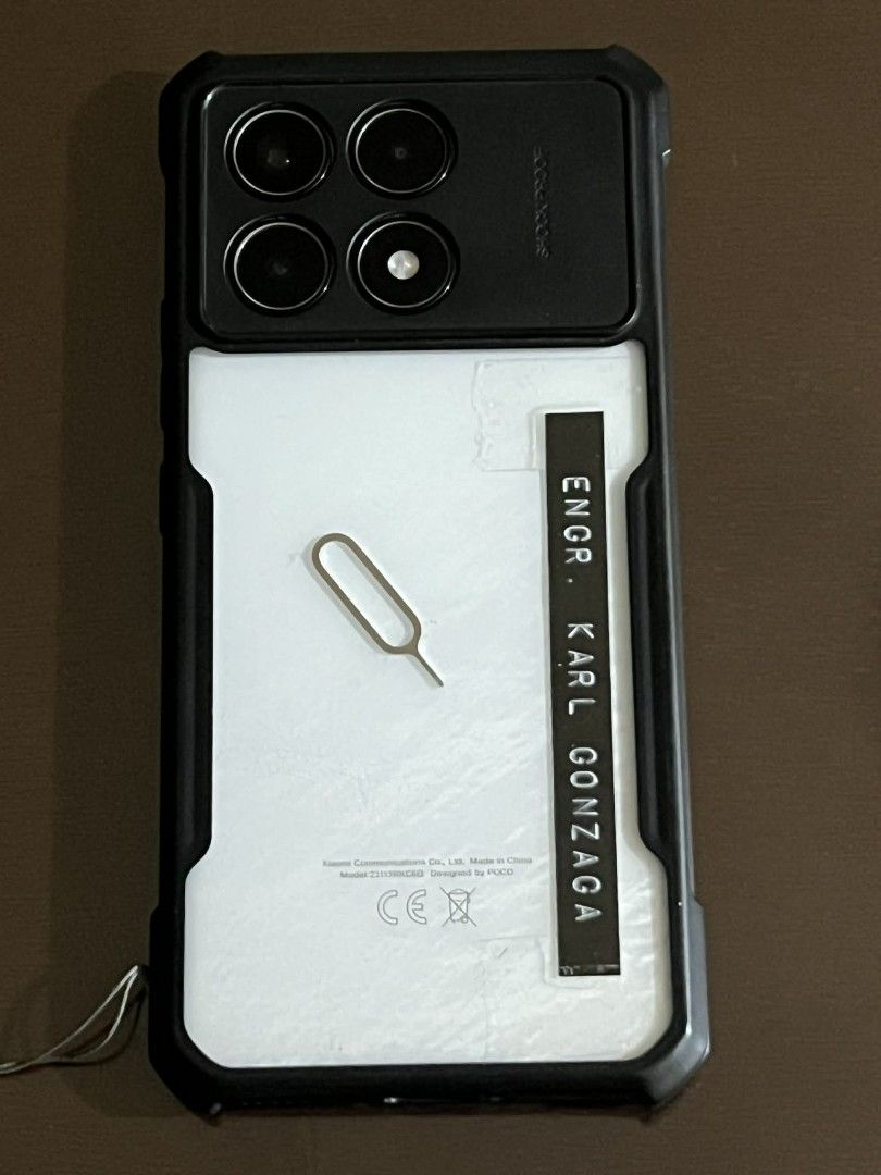 Poco F6 Pro (Category: Android Others) located in Malabon City. Submitted by mirajane55 (Listing ID 1408330872, Image 2). Description: Poco F6 Pro 5G 512GB rom/ 12GB Ram Snapdragon 8 Gen 2 Good for heavy gaming but still prefer using phone coolers can emulate nintendo switch Complete with box and other papers and charger 120W Freebies: Ibywind tempered (installed since day 1) Xundd case.