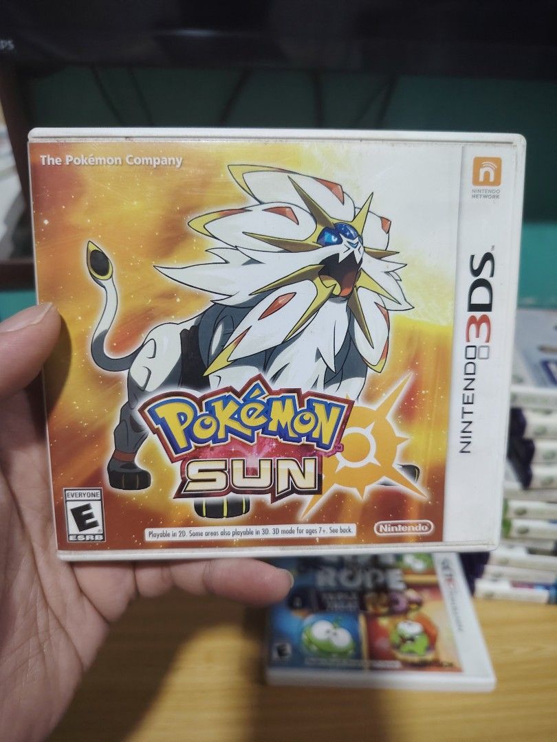 Pokemon Sun - Nintendo 3DS (Category: Nintendo) located in Manila. Submitted by lemsgadgetszone (Listing ID 1408412552, Image 1). Description: - Pokemon Sun for Nintendo 3DS - Features Solgaleo on the cover - Rated E for Everyone - 2D gameplay - Includes game cartridge and case - Fun for all ages.